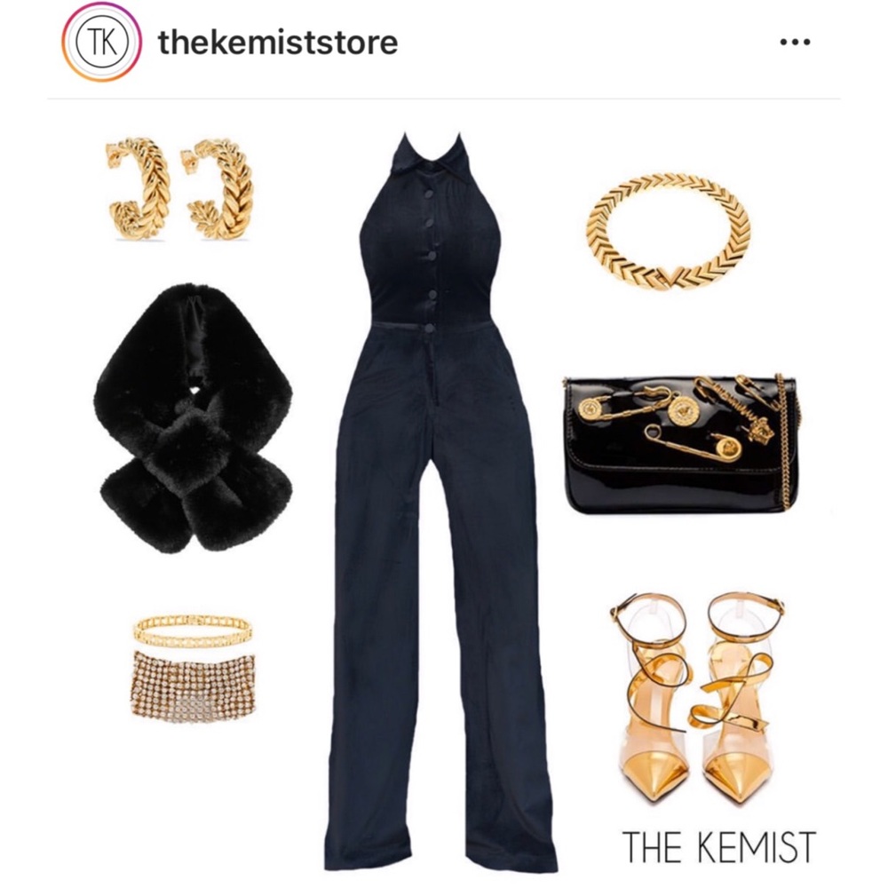 THE KEMIST BASTIA VELVET JUMPSUIT - Picture 6 of 6